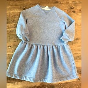 Crewcuts JCREW girls dress size 7 Heather Blue Long Sleeve T-Shirt Dress